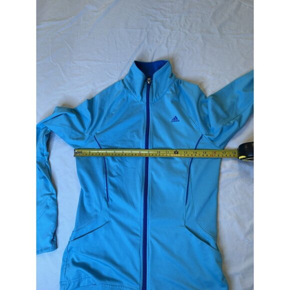 Adidas Women’s Blue Climalite Jacket Zip S - Picture 5 of 7